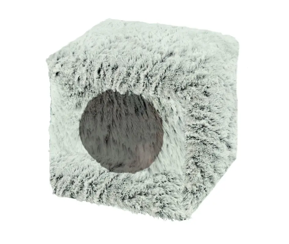 Bobby – Cube Fourrure pour Chat – Gris Prix Promo
