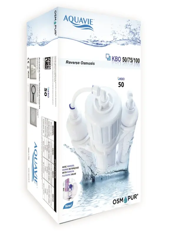 Nouveauté Aquavie - Osmoseur KBO50 pour Poissons d'Eau Douce et d'Eau de Mer - 180 L/Jrs