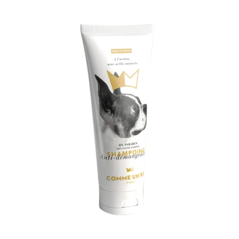 Comme un Roi – Shampoing Anti-D&eacute;mangeaison pour Chiens – 250ml Soldes