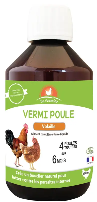 Le Fermier - Aliment Complémentaire Vermi Poule pour Basse cour - 250ml Vente Flash