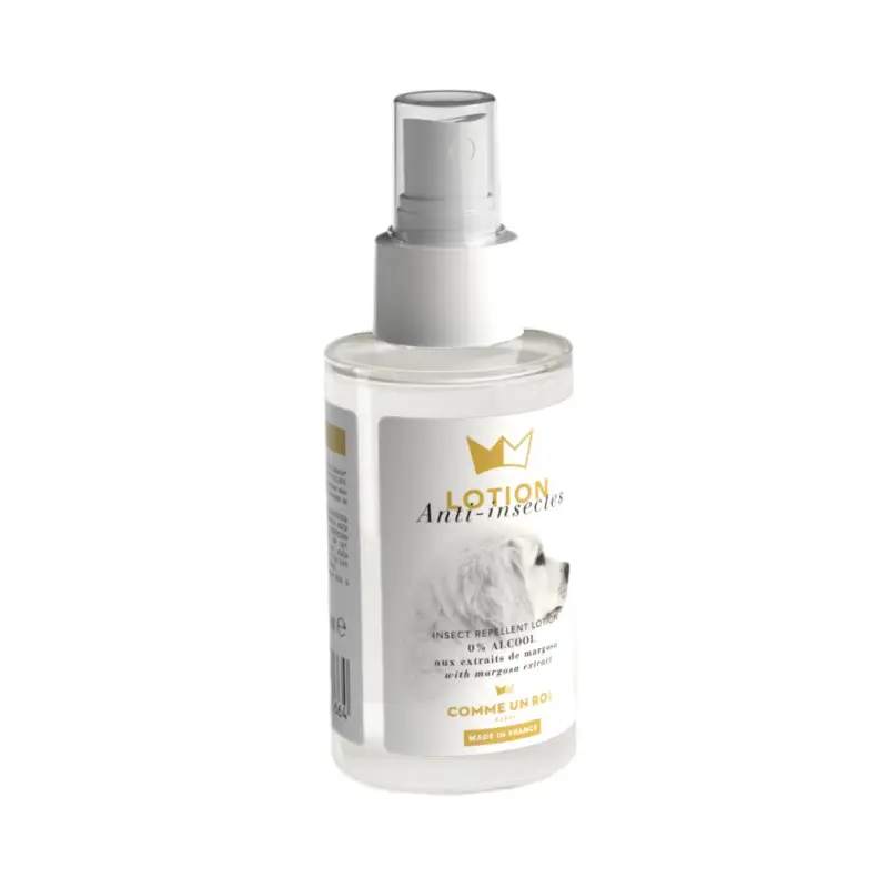Promotion Saisonnière Comme un Roi - Lotion Anti-Insecte pour Chiens - 125ml