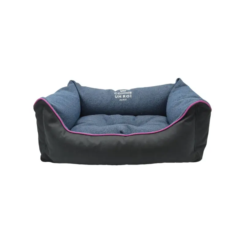 Comme Un Roi - Panier Douillet So Chic Bleu Prusse pour Chien et Chat - S Bon Marché