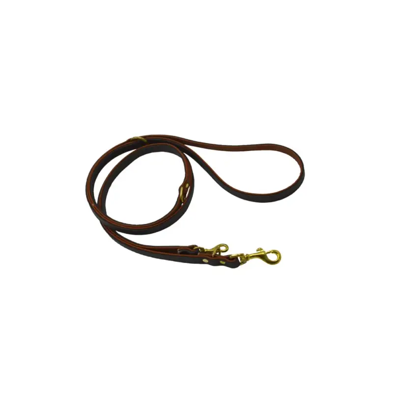 Comme Un Roi - Laisse Cuir Ajustable So Chic Marron / Caramel pour Chien - 200cm Produit De Marque