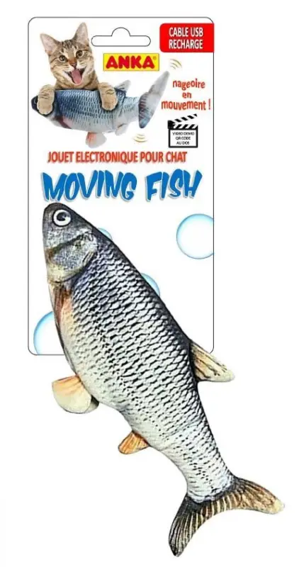 Super Prix Anka - Jouet Moving Fish Electronique pour Chat - Gris