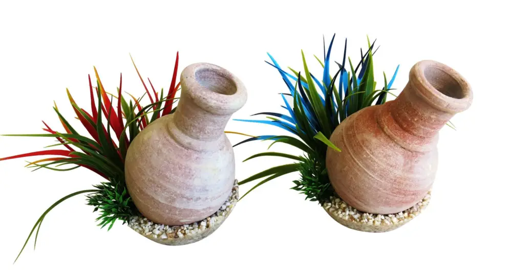 Sydeco – D&eacute;coration Plante Artificielle Whisky Jarre pour Aquarium Meilleur Prix
