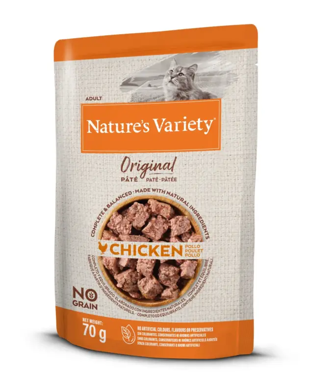 Produit De Marque Nature's Variety - Pâtée Original au Poulet pour Chat - 70g