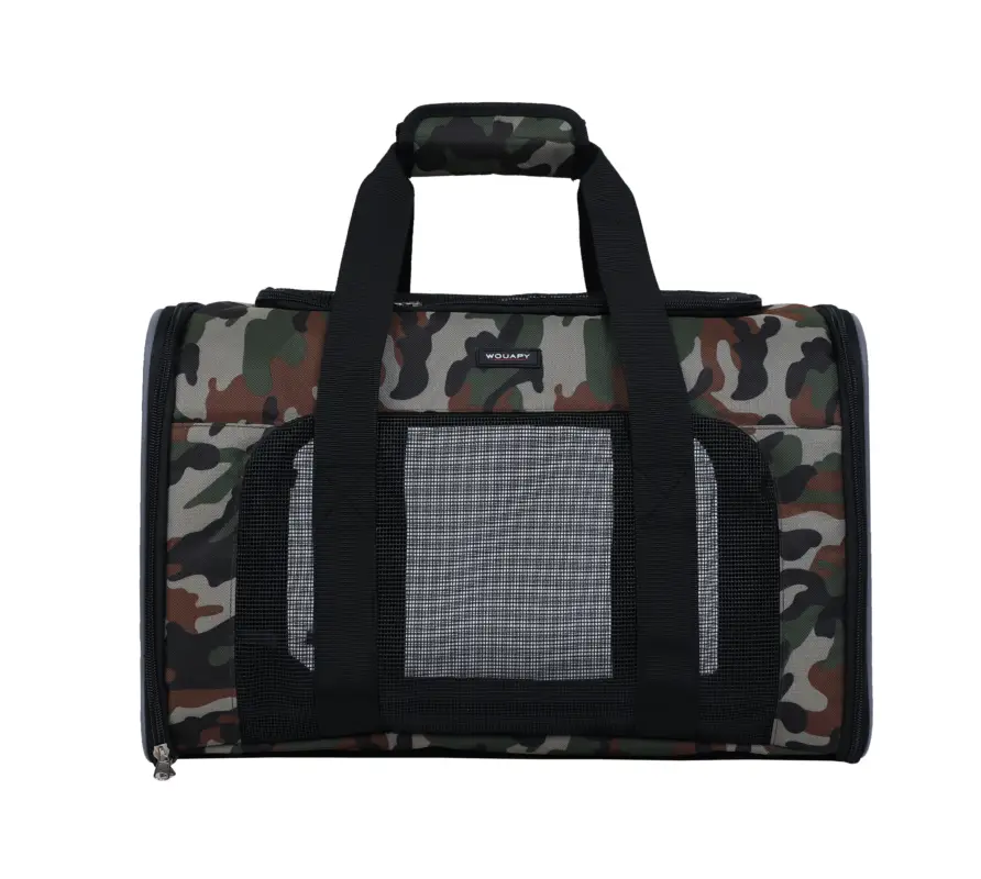 Wouapy - Sac de Transport Détente Camouflage pour Chien - 45x25x28cm Usine Directe
