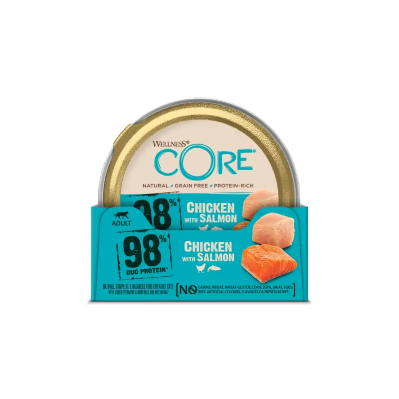 Wellness CORE – Repas Complet Naturel au Poulet et Saumon pour Chat – 85g Commander Maintenant