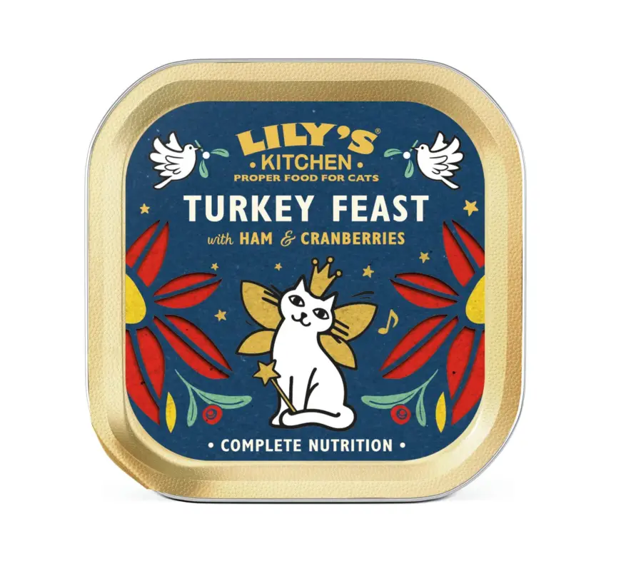 Offre Du Jour Lily's Kitchen – Barquette No&euml;l Dinde et Jambon pour Chat – 85g