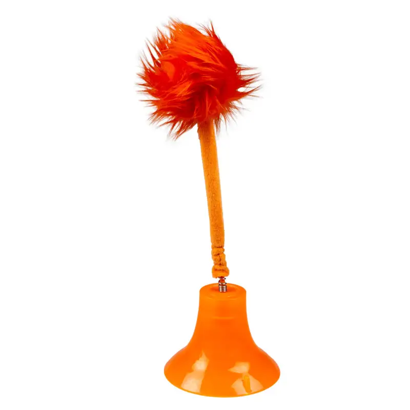 Duvoplus – Jouet Wobble &agrave; Ventouse pour Chat Orange Must-Have