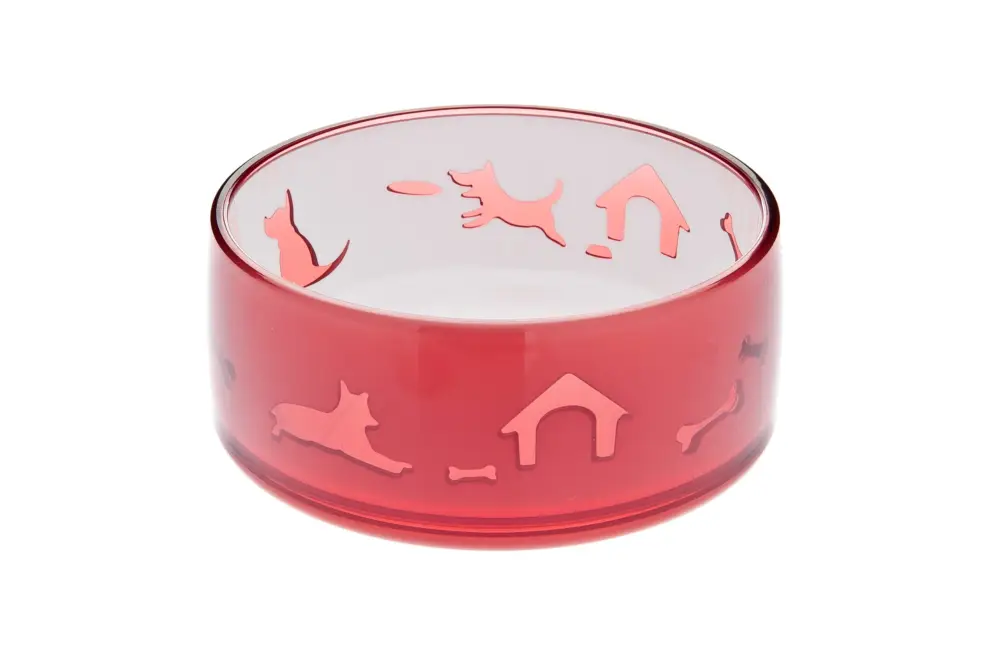 Authentique Ferribiella – Bol Duoworld Rouge pour Chiens
