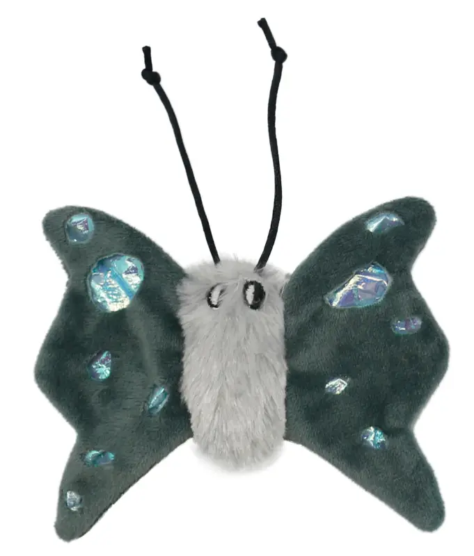 Animalis – Jouet Papillon Iris Gris pour Chat – 16cm Prix Bas