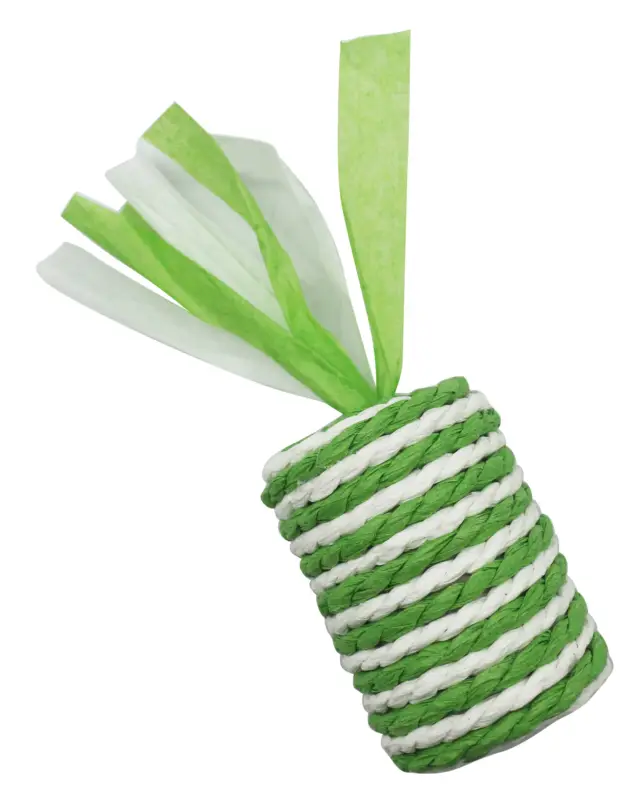 Animalis – Jouet Cylindre Sisal Vert pour Chat – 12cm Prix Bas