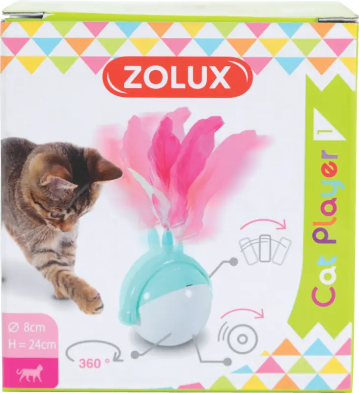 Zolux – Jouet Balle M&eacute;canique Cat Player 1 pour Chat – 24cm Acheter Direct