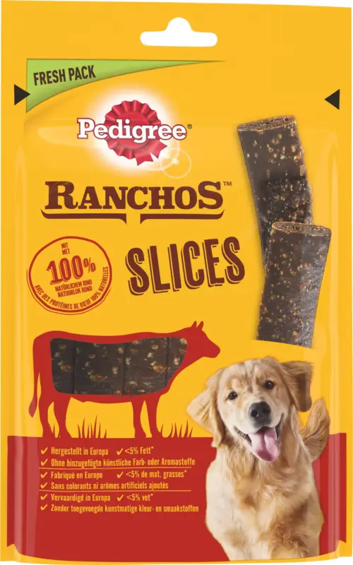 Pedigree – Friandises Ranchos Slices au B&oelig;uf pour Chien – 60g Dernière Chance