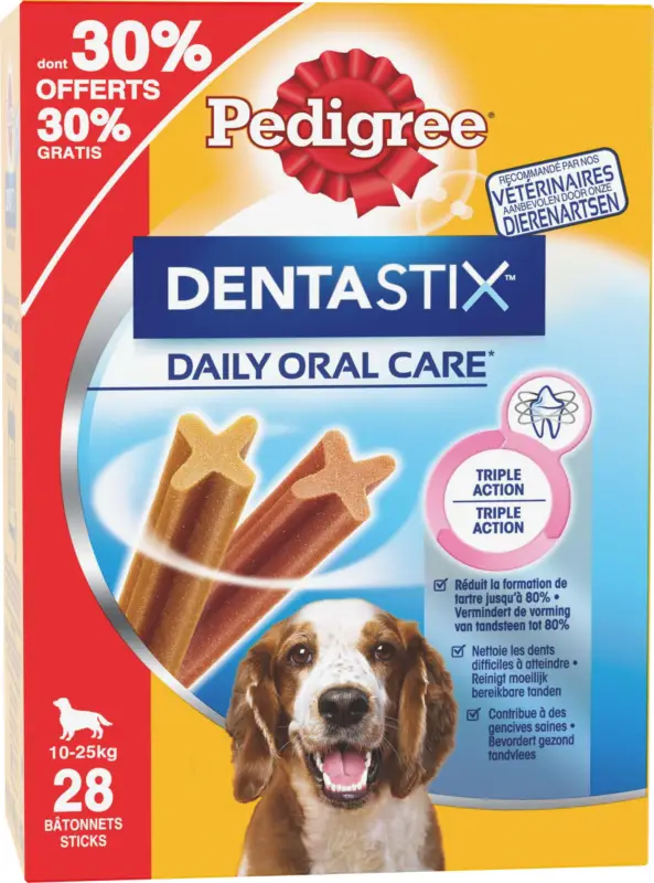 Pedigree – Friandises Dentastix pour Chien de Moyenne Taille Offre Du Jour