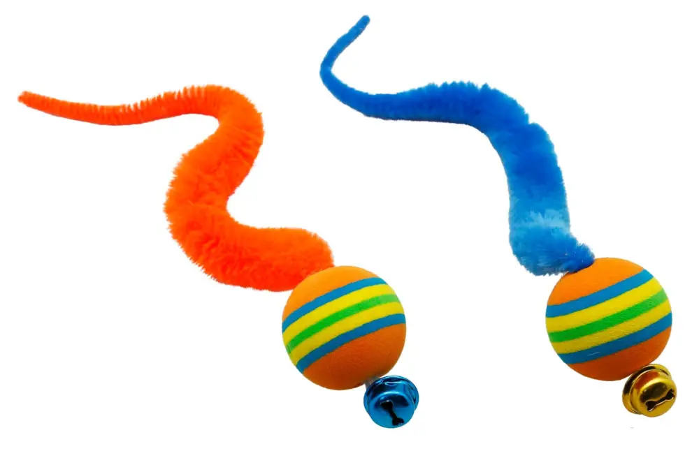 Anka – Jouet Balle Mousse et Serpentin pour Chat – 21cm Solde