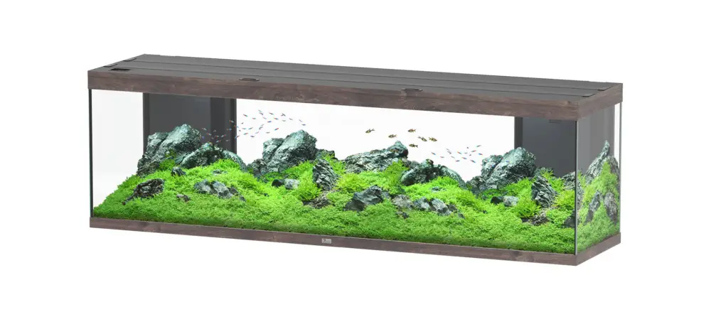 Petit Prix Aquatlantis – Aquarium SPLENDID 200 Led 2.0 Equip&eacute; Ch&ecirc;ne Brun – 500L