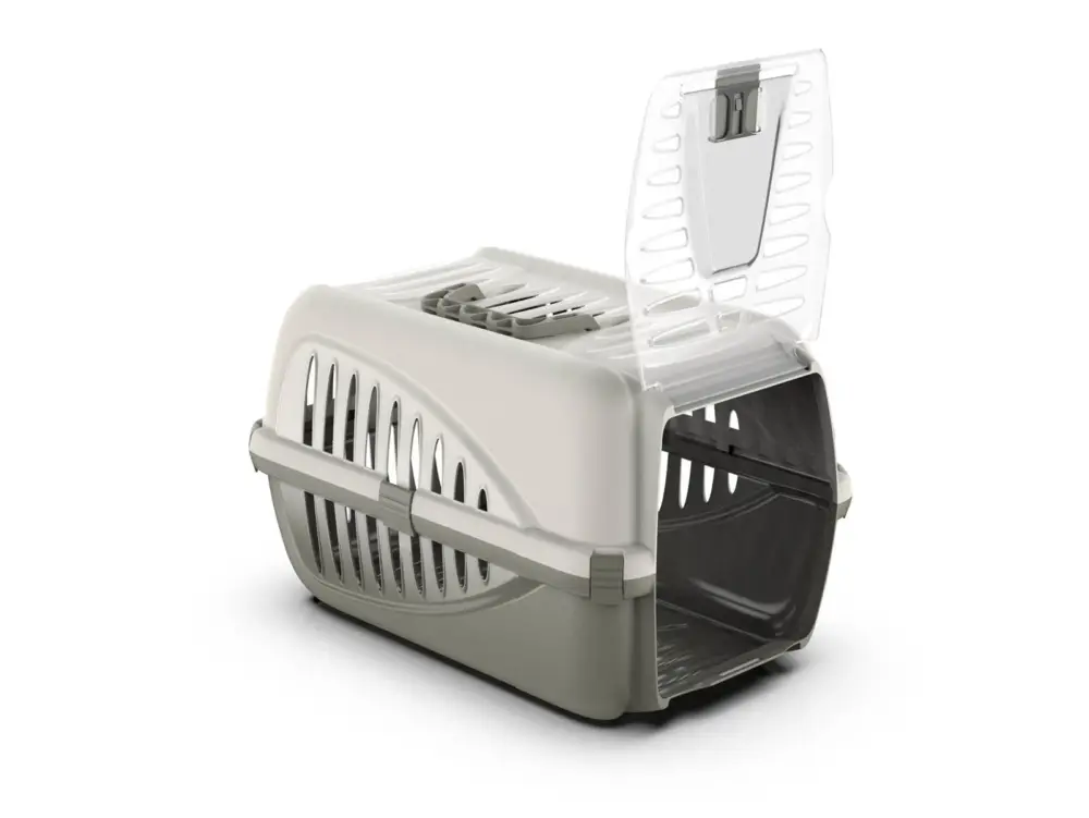 Animalis – Caisse de Transport Panzer Gris pour Chat – 50cm Meilleur Prix