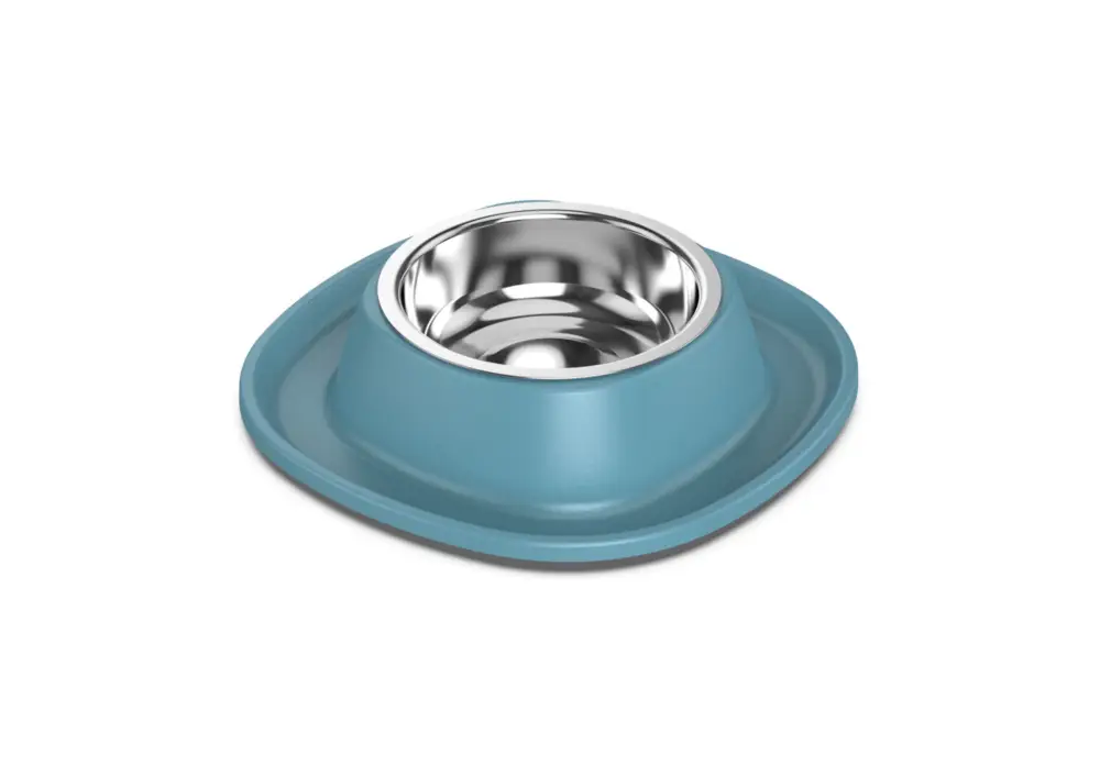 Animalis – Gamelle en Inox Soft Bleu pour Chat Commander Vite