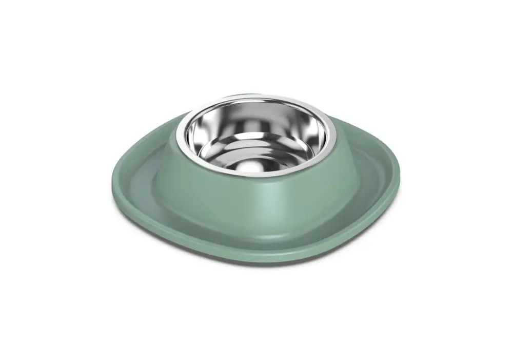 Nouvelle Collection Animalis – Gamelle en Inox Soft Vert pour Chat