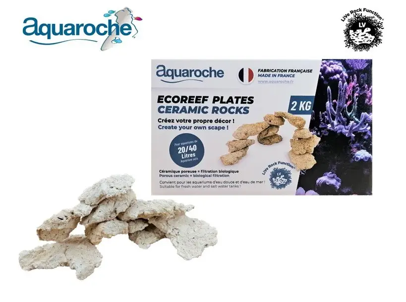 Dernier Modèle Aquaroche – Ecoreef Plates Nano – 2kg