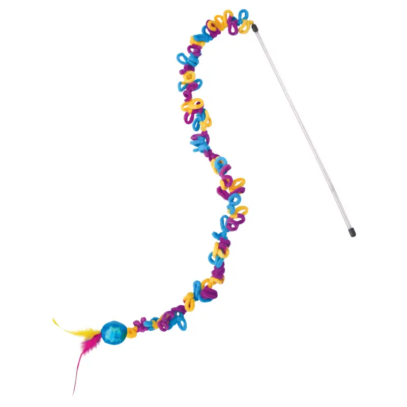 Satisfait Ou Remboursé KONG – Jouet Canne &agrave; P&ecirc;che Teaser Loopz pour Chat – 147cm