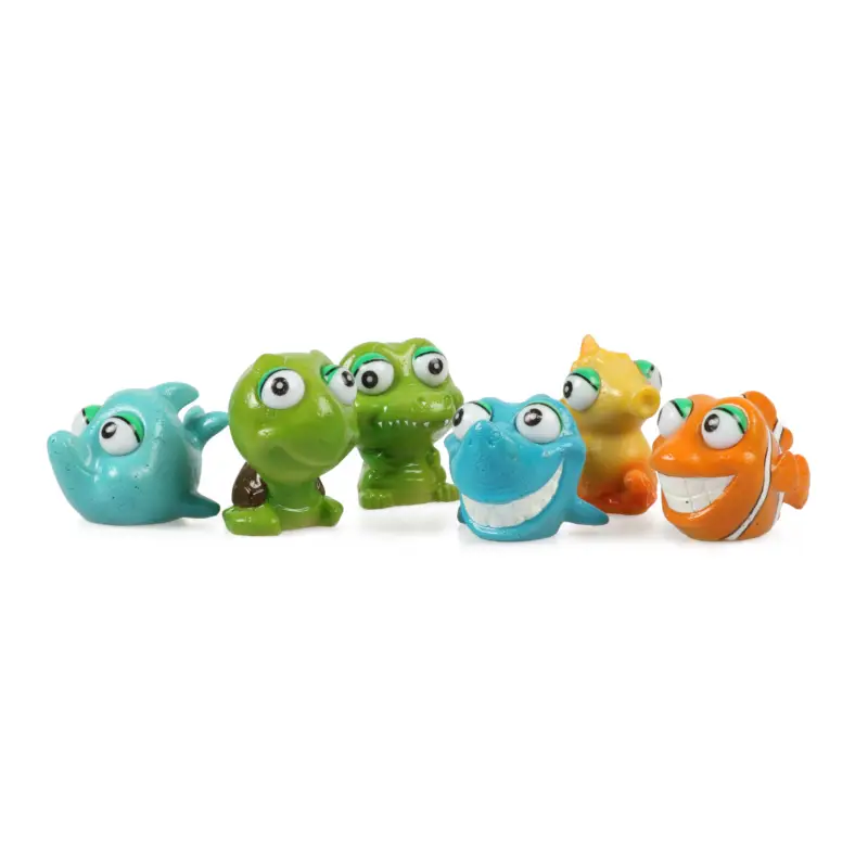 Aquadella – D&eacute;coration Assortiment Mini-Animaux pour Aquarium – 4x4x5cm Commande En Gros