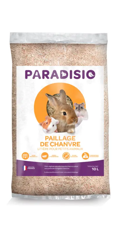 Paradisio – Paillage de Chanvre Pour Rongeurs Must-Have