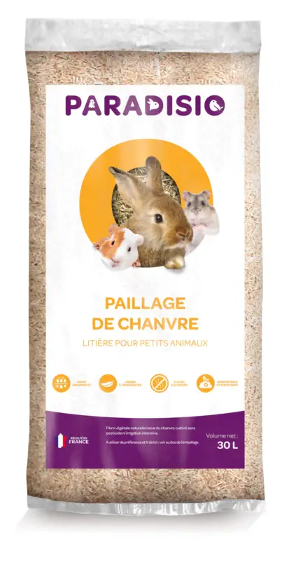Offre Du Jour Paradisio – Paillage de Chanvre Pour Rongeurs