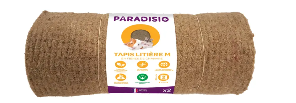 Produit De Marque Paradisio – Tapis de Chanvre et Coton Pour Rongeurs