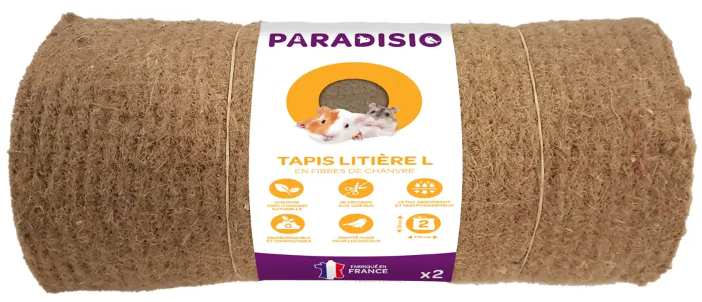 Meilleure Vente Paradisio – Tapis de Chanvre et Coton Pour Rongeurs