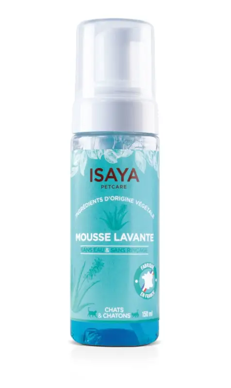 Achetez Aujourd&rsquo;hui Isaya – Mousse Lavante sans Rin&ccedil;age pour Chat et Chaton – 150ml