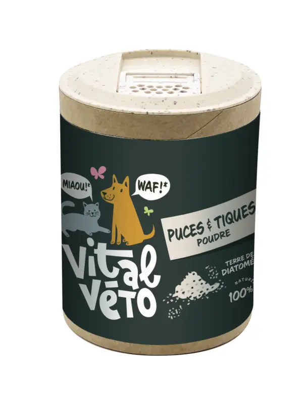 Vitalv&eacute;to – Poudre Anti-Parasitaire pour Chien et Chat – 275ml Achat Immédiat