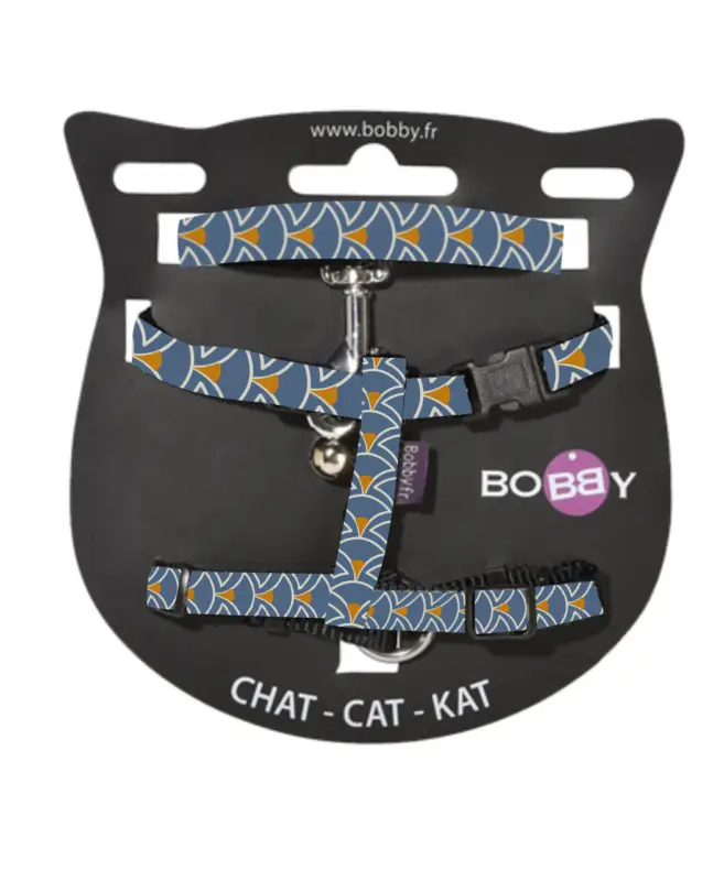Bobby – Harnais + Laisse Geisha pour Chat Commander Vite