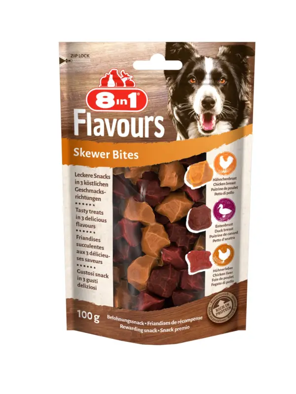 Achat Immédiat 8in1 – Friandises Bouch&eacute;es &agrave; la viande pour Chien – 100g