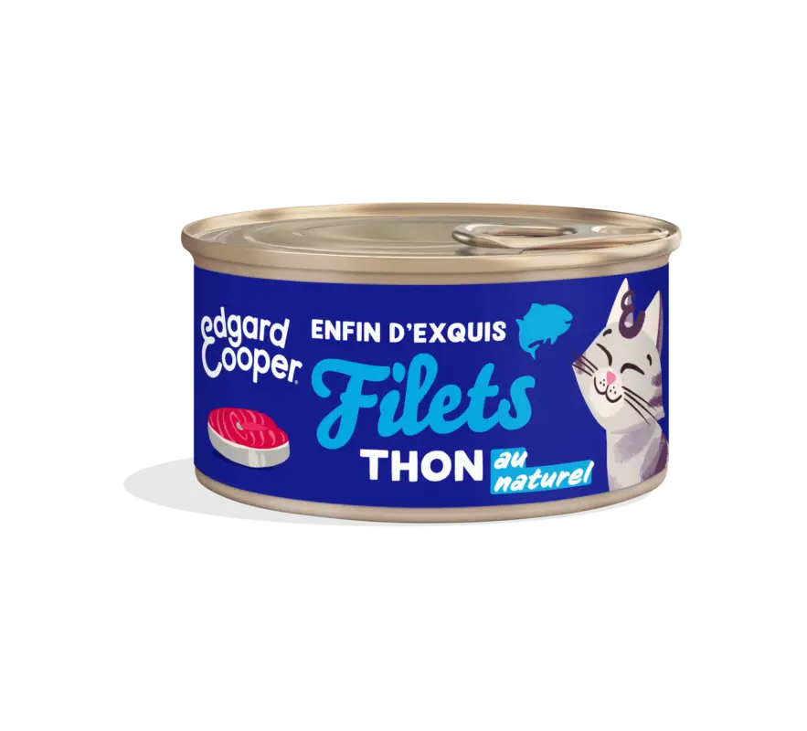 Certifié Edgard & Cooper – Filets de Thon Naturel pour Chat – 70g