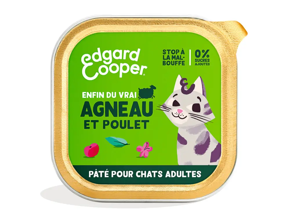 Acheter En Ligne Edgard & Cooper – P&acirc;t&eacute;e &agrave; l'Agneau et Poulet pour Chat – 85g
