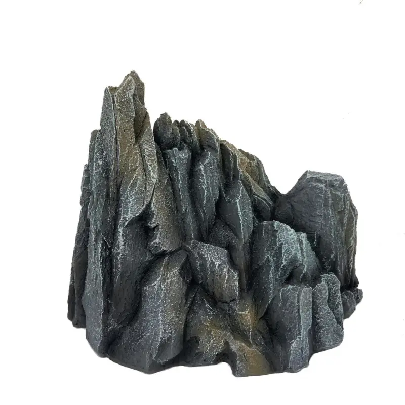Aquadella – D&eacute;coration PATAGONIA M Anthracite pour Aquarium – 20,5×11,5x16cm Certifié
