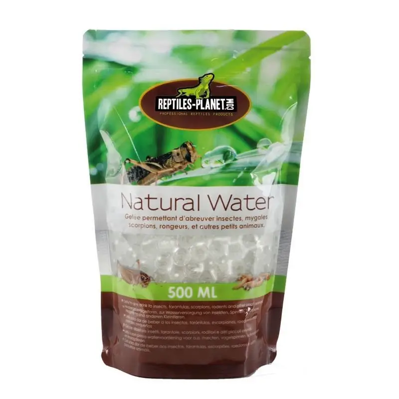 Reptiles Planet – Gel&eacute;e d'eau Natural Water pour Insectes – 500ml Vente Directe