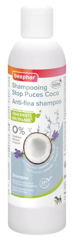 Beaphar – Shampoing Stop Puces Coco pour Chien et Chat – 250ml Seulement Aujourd&rsquo;hui