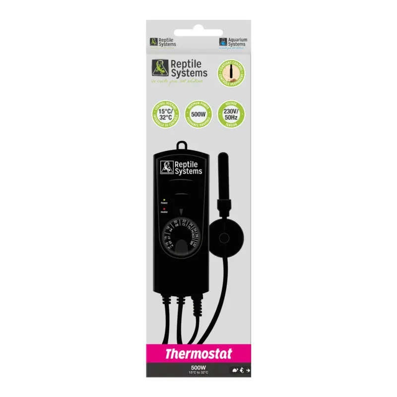 Reptile Systems – Thermostat Externe pour Reptiles – 500w Populaire