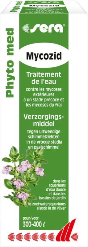 Promotion Saisonnière Sera – Traitement d'Eau Phyto Med Mycozid pour Aquarium d'Eau Douce – 30ml