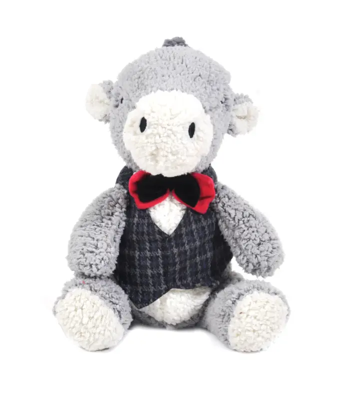 Nouvelle Collection Animalis – Jouet Ane Calin Laine Recycl&eacute;e pour Chiens – 28cm