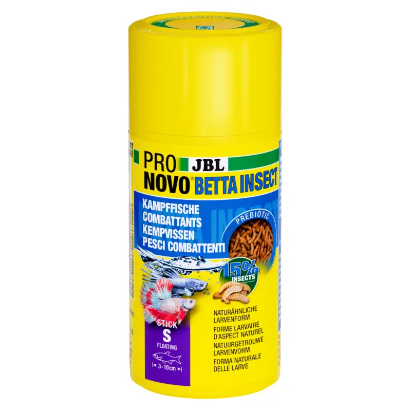 Dernier Modèle JBL – Aliment en B&acirc;tonnets Pronovo BETTA INSECT STICK pour Poissons Combattants – 100ml