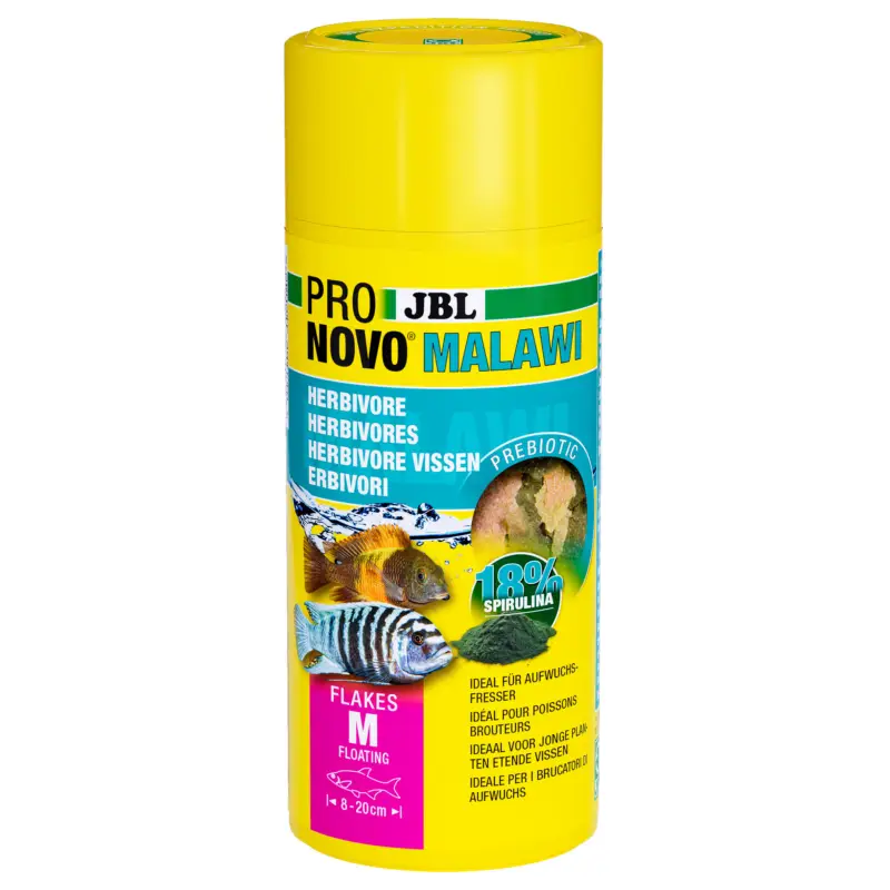 JBL – Aliment en Flocons Pronovo MALAWI FLAKES pour Poissons Tropicaux Certifié