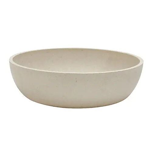 Soldes Croci – Bol en Bamboo STONE Blanc pour Chiens