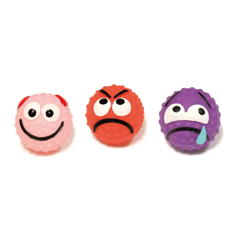 Croci – Jouet Balle Emotic&ocirc;ne en Vinyle pour Chiens – 6,5cm Vente Directe