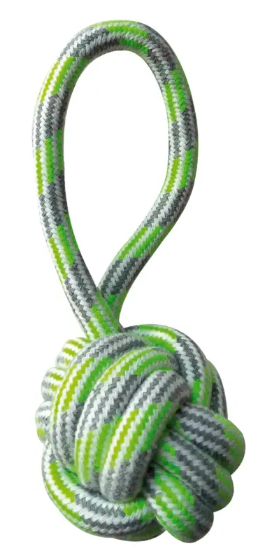 Croci – Jouet Boule en Corde avec Poign&eacute;e Vert pour Chiens – 20cm Offre Exclusive
