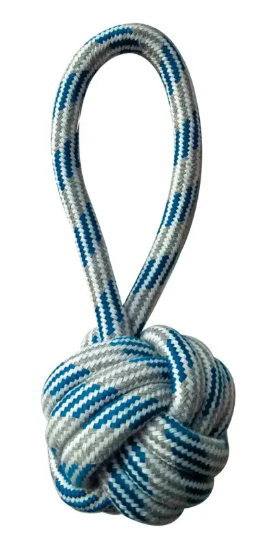 Croci – Jouet Boule en Corde avec Poign&eacute;e Bleu pour Chiens – 20cm Produit De Marque